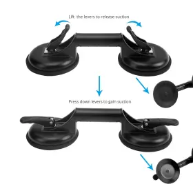 781520967140 FCHO Glass Suction Cups Handle Holder Hooks Lift #3