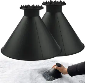 Icescrape-black FFNIU730 Magical Car Windshield Pack Cone