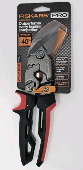 710640-1002 FISKARS Pro Powergear Steel Left Offset Snips 710640-1002 FISKARS Pro Powergear Steel Left Offset Snips