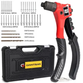 235494225837 G-GIANTISAN Rivet Gun Pop Tool Drill Bits Kit