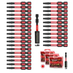 Geinxurn Amt15050-031 30pieces 2 Inch T15 Impact Tough Magnetic Screwdriver Bit Set #15 Torx Head P Geinxurn Amt15050-031 30pieces 2 Inch T15 Impact Tough Magnetic Screwdriver Bit Set #15 Torx Head P
