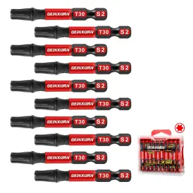 AMT3050-010 GEINXURN Impact Magnetic Screwdriver Bit Set Tor AMT3050-010 GEINXURN Impact Magnetic Screwdriver Bit Set Tor