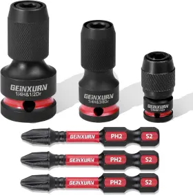 GIAD006 GEINXURN Impact Screwdriver Bit Holders Squa