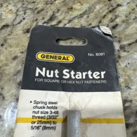 8081 GENERAL Circa Nut Starter Square Hex Fasten #2