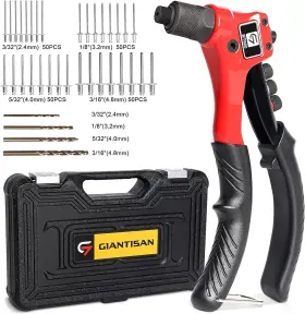 GT900 GIANTISAN Rivet Gun Pop Tool Drill Bits Manual Kit GT900 GIANTISAN Rivet Gun Pop Tool Drill Bits Manual Kit