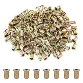 GLLAZLN-2 GLARKS Zinc Carbon Steel Rivet Nut Flat