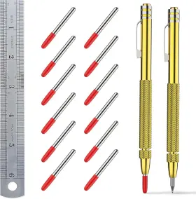 BLB-01 GLIESKIR Pack Tungsten Carbide Scriber Godlen BLB-01 GLIESKIR Pack Tungsten Carbide Scriber Godlen