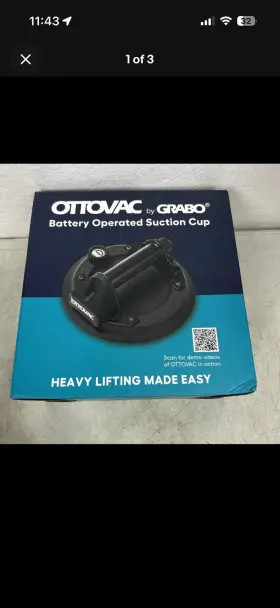 OTTOVAC-V1 GRABO Electric Vacuum Suction Cup Clamp Lifts Tile OTTOVAC-V1 GRABO Electric Vacuum Suction Cup Clamp Lifts Tile