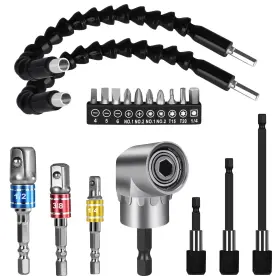 C-0097 GREDNFHAT Drill Bit Set Flexible Extension Hex Shank C-0097 GREDNFHAT Drill Bit Set Flexible Extension Hex Shank