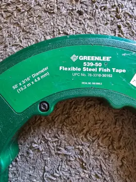 539-50 GREENLEE Flexible Steel Fish Tape Feet #2