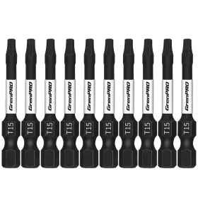 T15-2IN-10PC GRENPRO Screwdriving Power Torx Head Bit Set Mag T15-2IN-10PC GRENPRO Screwdriving Power Torx Head Bit Set Mag