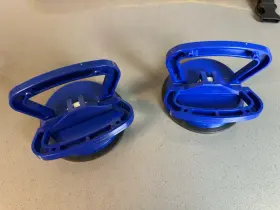 0588108 HARDEN Suction Cup Handle Glass Tile Mirror Floor Set