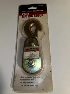62456 HAUL MASTER Lifting Pulley Block Lift Hook #2