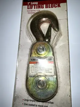 62456 HAUL MASTER Lifting Pulley Block Lift Hook