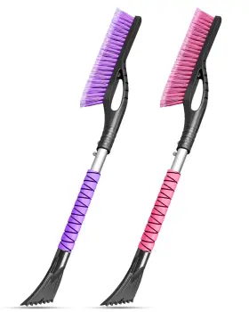 QH-A5S-2-PU HEEYA Pack Scraper Brush Car Pink