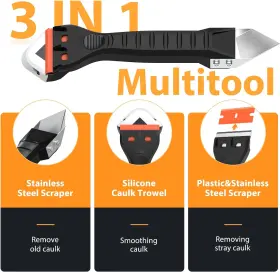 Af-ct HELEMAN Silicone Caulking Tool Caulk Remover Grout Kit #2