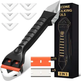 Af-ct HELEMAN Silicone Caulking Tool Caulk Remover Grout Kit