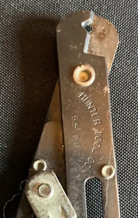 55BB HUNTER TOOL CO Wire Cutter Stripper Great #2 55BB HUNTER TOOL CO Wire Cutter Stripper Great #2