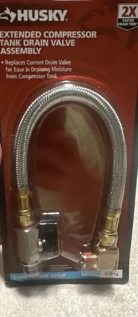 1000 HUSKY TOOLS Compressor Tank Drain Valve