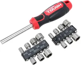 889526397456 HYPER TOUGH Nut Driver Bit Set Hex Shank Grip 889526397456 HYPER TOUGH Nut Driver Bit Set Hex Shank Grip