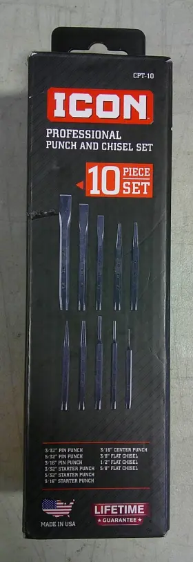 CPT-10 ICON Punch Chisel Set