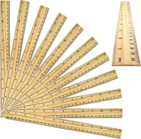 MG1077 ICONIKAL Wooden Rulers Edge Great Wood