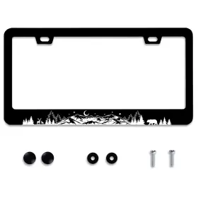 PLADH-HFHD-UTYU-RE-1 INVINCIBLEFRAME Mountains License Plate PLADH-HFHD-UTYU-RE-1 INVINCIBLEFRAME Mountains License Plate