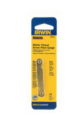12016 IRWIN Hanson Thread Pitch Gauge Leaf 12016 IRWIN Hanson Thread Pitch Gauge Leaf