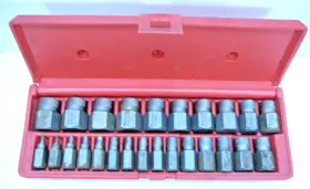 Irwin Hanson S3227 25pc Multi-spline Extractor Set Usa Bolt Screw Extractors
