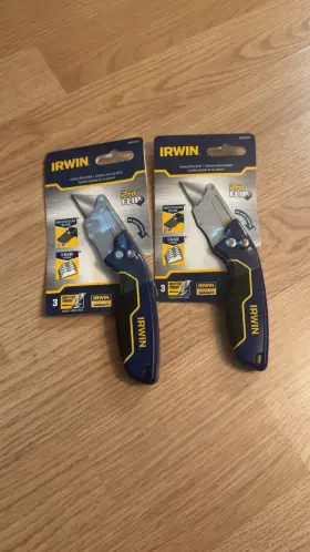 IWHT10577 IRWIN Proflip Folding Utility Knife Blade Pack Box IWHT10577 IRWIN Proflip Folding Utility Knife Blade Pack Box