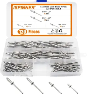 SS-RIVETS-120 ISPINNER Steel Blind Pop Kit