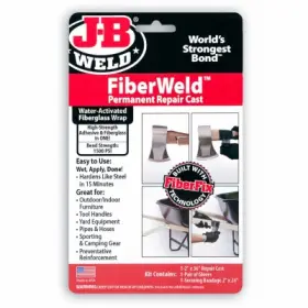 38236 J-B WELD Pack Fiberweld Permanent Repair Cast Wrap Kit 38236 J-B WELD Pack Fiberweld Permanent Repair Cast Wrap Kit