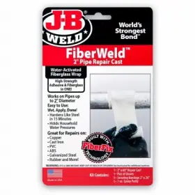 38260 J-B WELD Pack Fiberweld Pipe Repair Cast Kit 38260 J-B WELD Pack Fiberweld Pipe Repair Cast Kit
