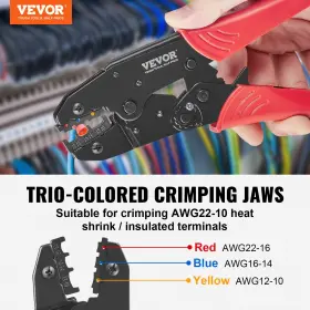 840349921587 JAYCOPDS Vevor Ratcheting Crimping Tool Set