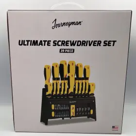 Journeyman 810147692170 39 Piece Ultimate Screwdriver Set With Stand Up Storage Case - New Journeyman 810147692170 39 Piece Ultimate Screwdriver Set With Stand Up Storage Case - New
