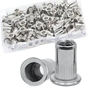 MLM-8-304 JROUTH Rivet Nut Steel Flat Head Rivnut