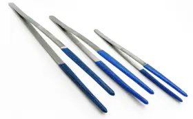 NU-281012 JTS Tweezers Set Steam Ultrasonic Pvc Rubber Coated NU-281012 JTS Tweezers Set Steam Ultrasonic Pvc Rubber Coated