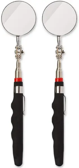 313099622696 JUVALE Round Telescoping Mirror Extends Up 313099622696 JUVALE Round Telescoping Mirror Extends Up