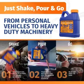 42412 K-SEAL Step Permanent Coolant Leak Repair Pour #3 42412 K-SEAL Step Permanent Coolant Leak Repair Pour #3