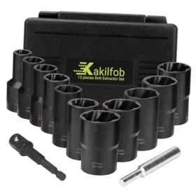XY007 KAKILFOB Lug Nut Extractor Twist Socket Set Wheel Lock XY007 KAKILFOB Lug Nut Extractor Twist Socket Set Wheel Lock