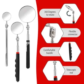6WWIQEMAA KALIONE Pack Steel Mechanic Mirror Telescoping #3