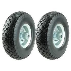 KF4003 KASTFORCE Twin Pack Solid Rubber Tire Wheels Flat KF4003 KASTFORCE Twin Pack Solid Rubber Tire Wheels Flat
