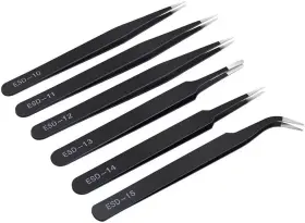 IT-DOOR-16H-1261 KAVERME Precision Tweezers Set Anti IT-DOOR-16H-1261 KAVERME Precision Tweezers Set Anti