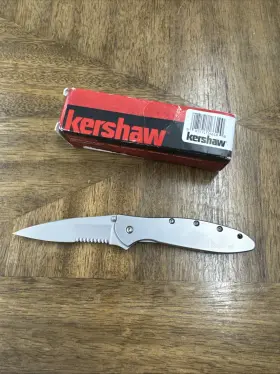 1660ST KERSHAW KNIVES Ken Onion Leek Knife Serrated