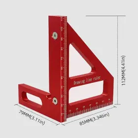 CLC-002 KETIPED Angle Measuring Ruler Alloy #2