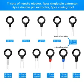 725416254242 KIKERIKE Terminal Removal Tool Depinning Pin Kit #2 725416254242 KIKERIKE Terminal Removal Tool Depinning Pin Kit #2