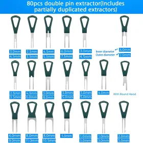 TEK-172PCS-GREEN KIKERIKE Terminal Removal Tool Depinning Pin #3