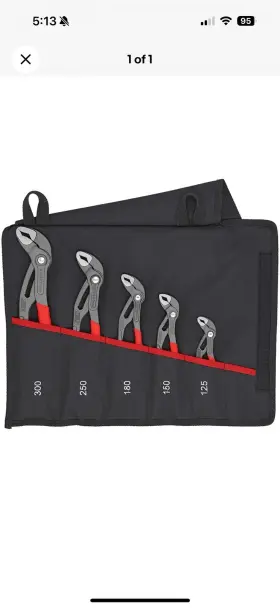 001955S5 KNIPEX Pliers Set Box Cobra 001955S5 KNIPEX Pliers Set Box Cobra