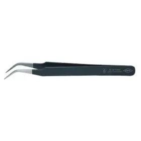 92-38-75-ESD KNIPEX Precision Tweezers Bent Tip
