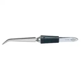 Knipex 843221014995 92 95 90 Cross Over Tweezers Bent Serrated 6-1/4